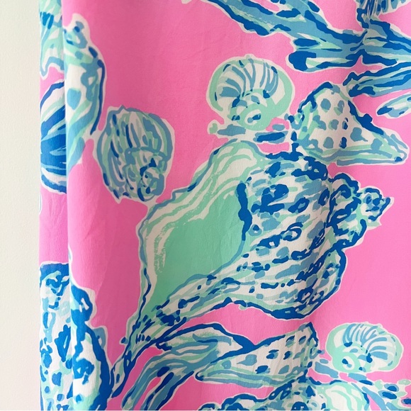 LILLY PULITZER pink dusk strappy silk slip dress - Picture 6 of 7